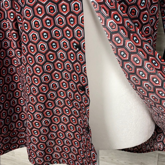 Chris Hewson Red Button Down Shirt - Picture 2 of 8